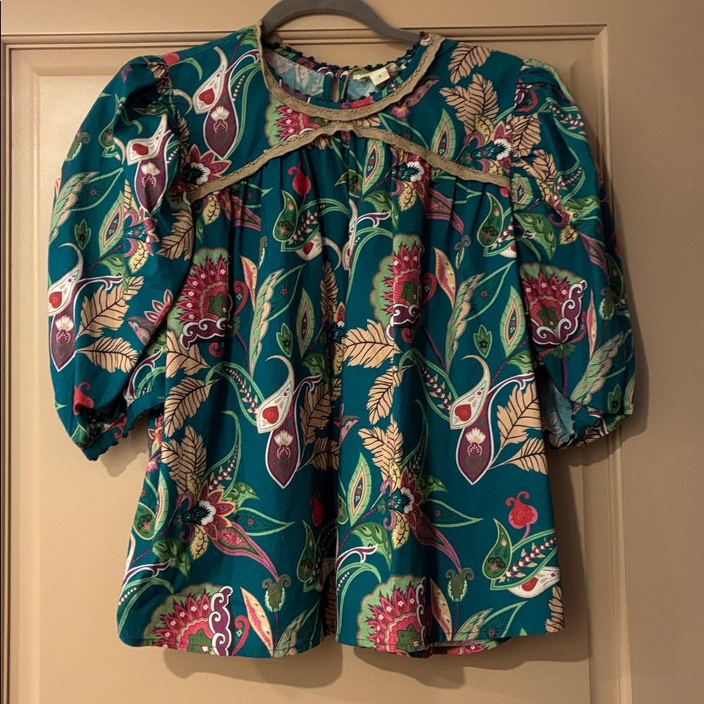 Floral Patterned Blouse - image 1